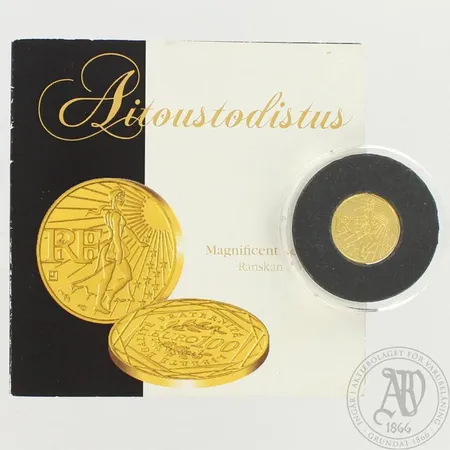Juhlaraha Magnificent Seven 2011, aitoustodistus, 999, paino 3,1g