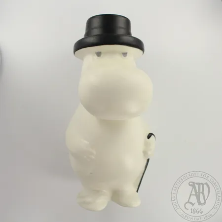 Muumifiguuri, Arabia, Muumipappa, design Tuulikki Pietilä, korkeus 190mm.  Ota yhteys panttilainaamoon kuljetusmaksusta sopimiseksi.