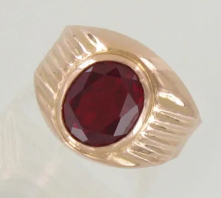 Kivikantasormus, koko 20½, 585br, paino 5,8g