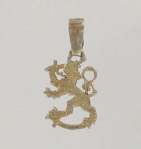 Leijona-riipus, korkeus 20mm, 925, paino 0,6g