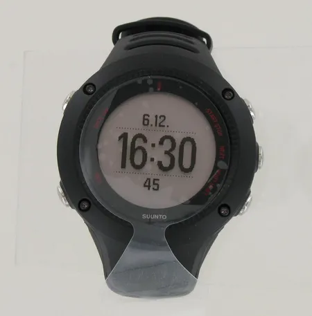 Urheilukello Suunto Ambit 3 Run, sykevyö ja laturi, laatikko ja kuitti, käyttämätön.