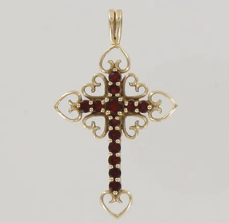 Ristiriipus granaateilla, korkeus 42mm, 585br, paino 3,3g