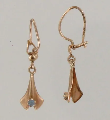 Kivikorvakorut, korkeus 25mm, 585br, paino 0,8g
