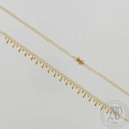 Kaulaketju, pituus 47cm, 585, paino 4,9g 