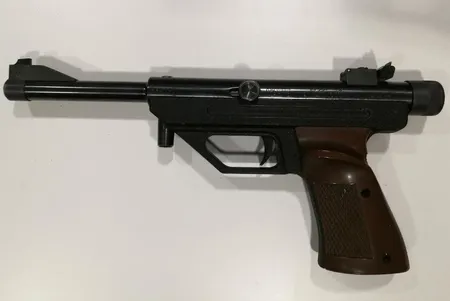 Ilmapistooli Hämmerli Single, Mod.D.Cal. 4,5/.177, Made in the 60s in Germany