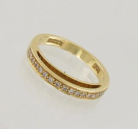 Timanttisormus 17xn.0.005ct, koko 17¾, 750, paino 4,7g