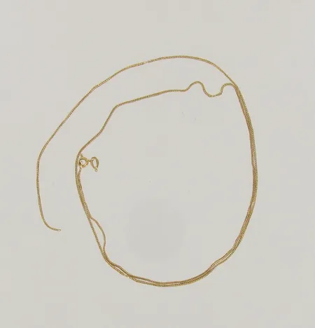 Viallinen kaulaketju, 750, paino 3,6g
