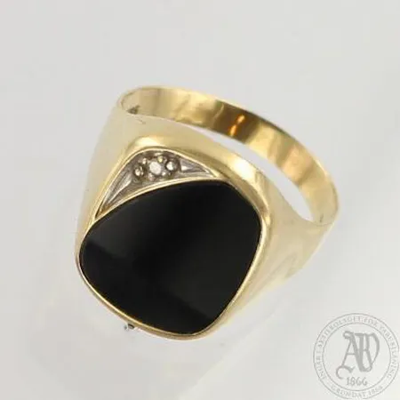 Timanttikantasormus 1xn.0.01ct, runko hieman vääntynyt, 585br, paino 3,4g 