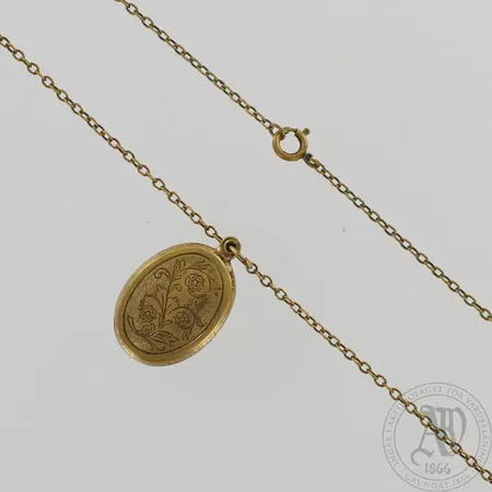 Kaulakoru Kalevala Koru, Medaljonki Lapista, ketjun pituus säädettävissä 60-65cm, pronssia