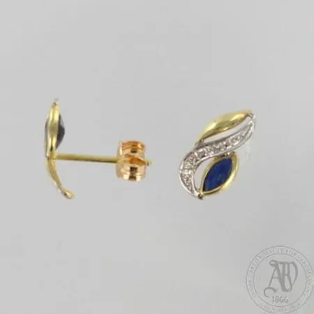 Kivikorvakorut, korkeus 10mm, 585br, paino 0,7g 