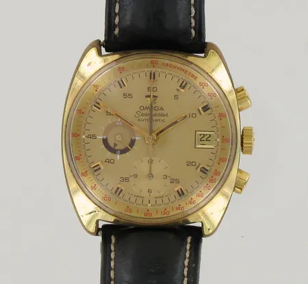Teräsrannekello Omega Seamaster Automatic, automaatti, cal.1040, taulun Ø 38mm, hihnan pituus 205mm