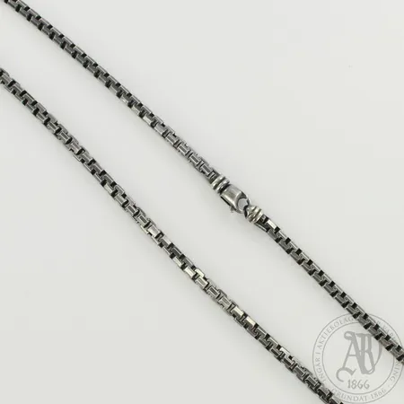 Kaulaketju, patinoitu pinta, Ø 4mm, pituus 55cm, 925, paino 59,0g 