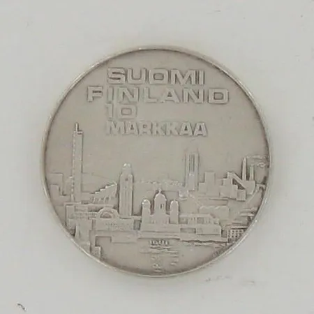 Juhlaraha Suomi 10mk 1971 EMX helsinki, 500, paino 24,2g