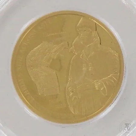 Kultaraha C.G.G.E Mannerheim, 316/1000, 5000 tögrög, Mongolia, vuodelta 2008, 999, paino 7,7g, laatikko