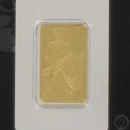 Kultaharkko, C.G.E.Mannerheim, 999,9, paino 2,5g