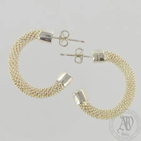 Korvakorut, Tiffany & Co, Ø 24mm, 925, paino 4,3g