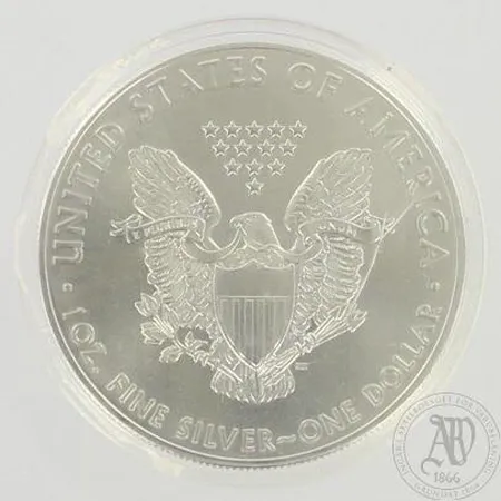Hopeadollari, Silver Eagle 2016, 999, paino 31,1g