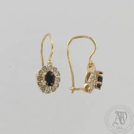 Kivikorvakorut timanteilla 12xn.0.005ct, korkeus 20mm, 585br, paino 2,5g