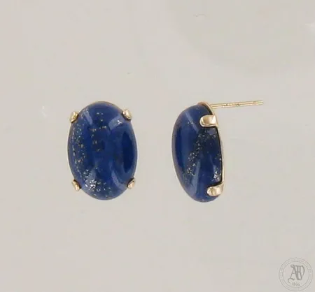 Kivikorvakorut, korkeus 14mm, taustat puuttuu, 585br, paino 3,2g