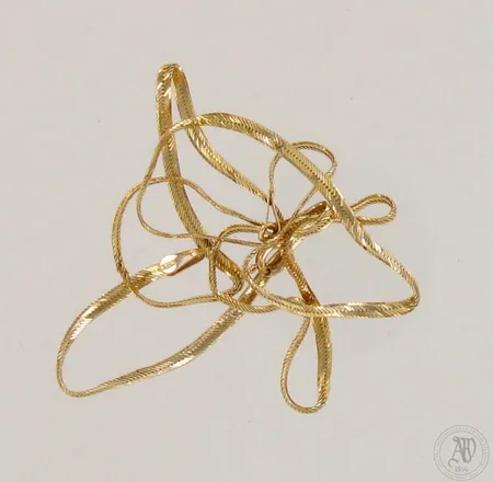 Viallinen kaulaketju, 585, paino 5,6g