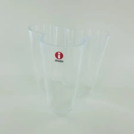 Aalto-maljakko, design Alvar Aalto, korkeus 95mm, kirkas