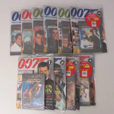Kymmenen lehteä ja DVD-elokuvaa James Bond 007, osat 1-10