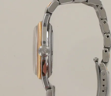 Teräsrannekello Oris Big Crown Pointer Date 7400C 17 jewels Automatic, Cal.584, pleksilasi naarmuuntunut, taulun Ø 32mm, hihnan pituus 185mm.