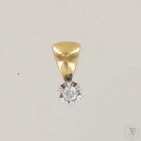 Timanttiriipus 1xn.0.05ct, korkeus 11mm, 750, paino 1,2g