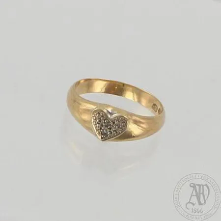 Timanttisormus 2xn.0.005ct, koko 18, 585, paino 4,4g