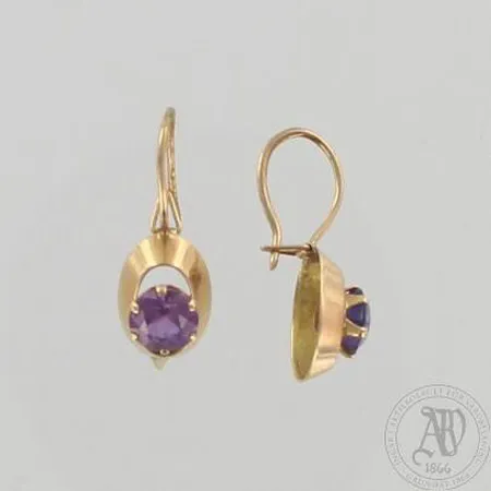 Kivikorvakorut, korkeus 23mm, 585br, paino 1,7g