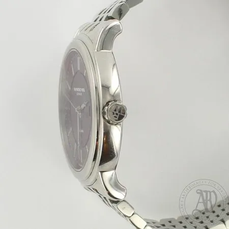 Teräsrannekello Raymond Weil automatic, Ø 41mm, ref.nr. 2847-V241304, metalliranneke, pituus 220mm, kunto erittäin hyvä, sertifikaatti