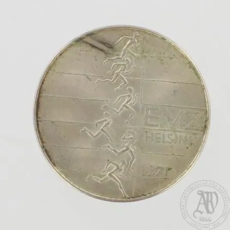 Juhlaraha EMX Helsinki 1971, nimellisarvo 10 markkaa, 500, paino 24,2g