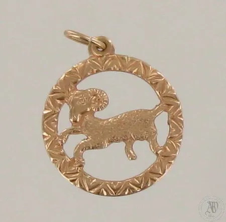 Horoskooppiriipus Oinas, korkeus 20mm, 585, paino 0,8g