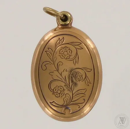 Medaljonki Kalevala Koru, korkeus 31mm, pronssi