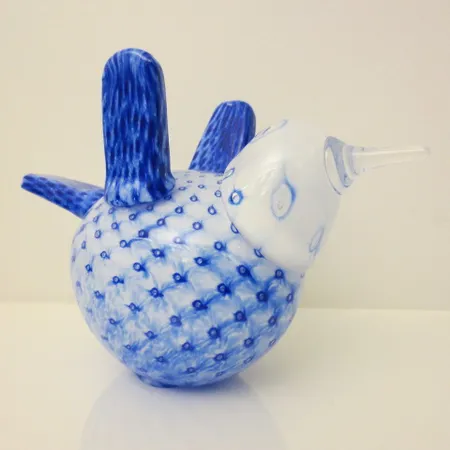 Lasilintu Iittala, Kiuru Vuosilintu 2017, korkeus 130mm, design Oiva Toikka 