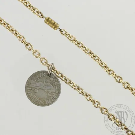 Kaulakoru, ketjun pituus 64cm, metallia