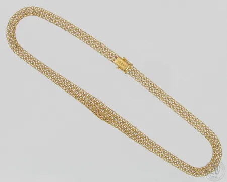 X-lenkkikaulaketju, pituus 45,5cm, leveys 8-13mm, 750, paino 25,4g