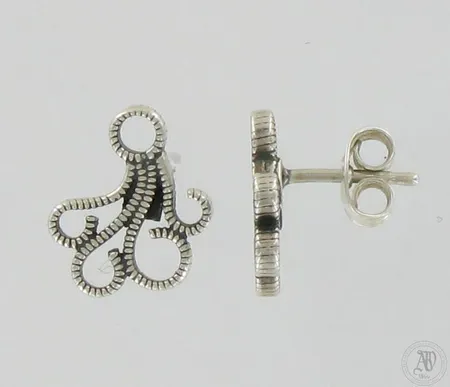 Korvakorut Kalevala Koru, korkeus 14mm, 925, paino 2,2g