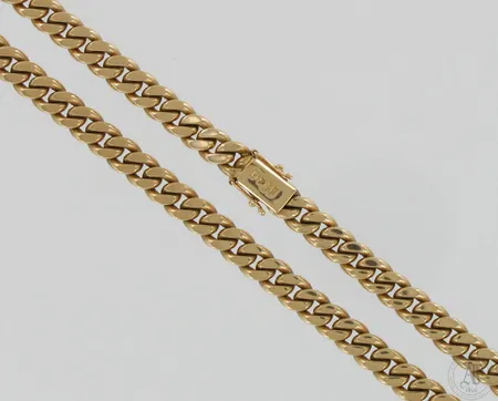 Panssarikaulaketju, pituus 56cm, leveys 7mm, 585, paino 100,5g