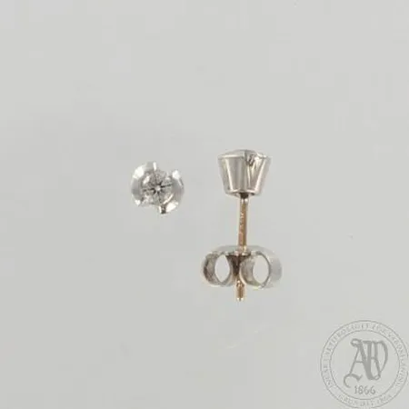 Timanttikorvanapit 2xn.0.10ct, 585 kelta- ja valkokulta, paino 1,6g