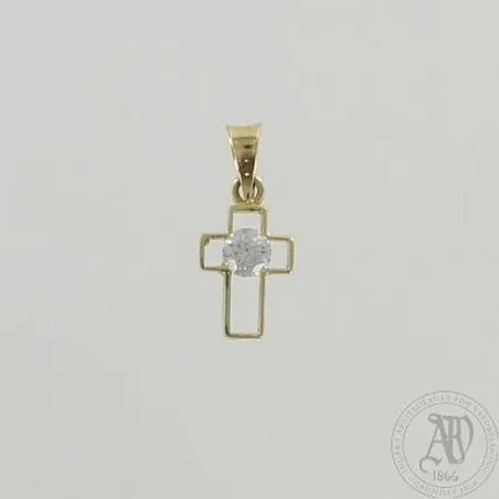 Ristiriipus kivellä, korkeus 17mm, 585br, paino 0,6g