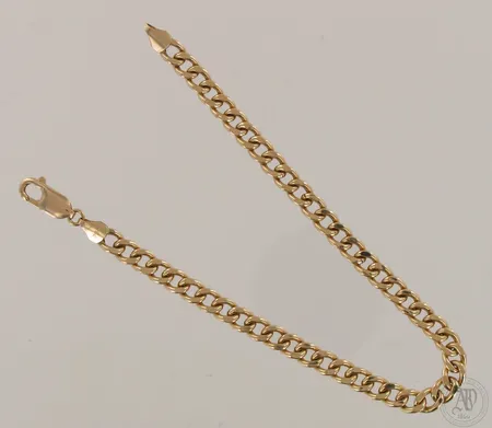 Panssariranneketju, pituus 210mm, käytön jälkiä, 585, paino 7,0g