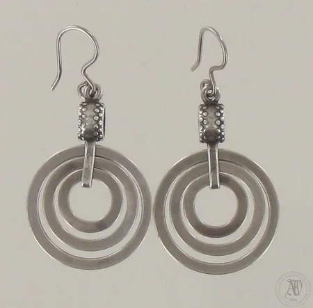 Korvakorut Kalevala Koru, korkeus 47mm, 925, paino 5,7g