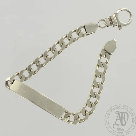 Panssariranneketju laatalla, pituus 220mm, 925, paino 32,2g
