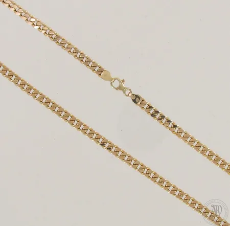 Panssarikaulaketju, ontto, leveys 5,5mm, pituus 50cm, 585, paino 21,1g 
