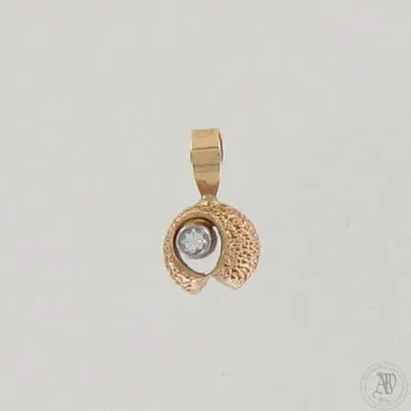 Timanttiriipus 1xn0.01ct, korkeus 9mm, 585, paino 0,3g