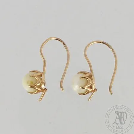 Helmikorvakorut, korkeus 20mm, 585br, paino 2,6g 