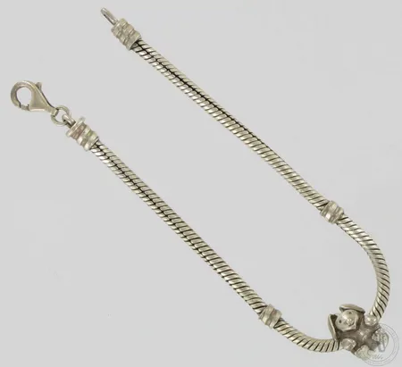Rannekoru jänis-helalla, Pandora, pituus 185mm, 925, paino 14,7g