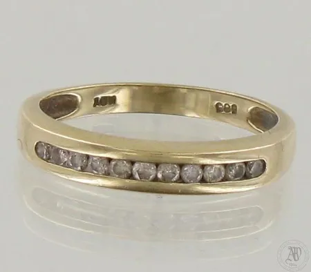 Timanttisormus 11xn.0.02ct, koko 18¼, 585, paino 2,7g