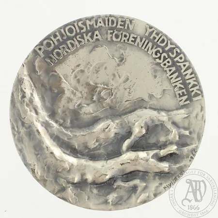 Muistomitali, signeeraus Kivijärvi 1966, Ø 70mm, 813, paino 209,0g